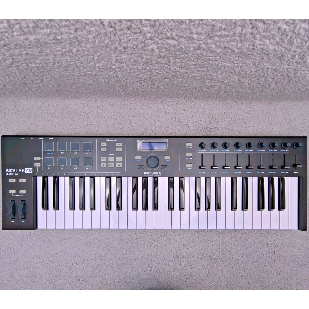 Arturia KeyLab Essential 49 Keyboard Universal MIDI Controller Black KEYLAB49ES